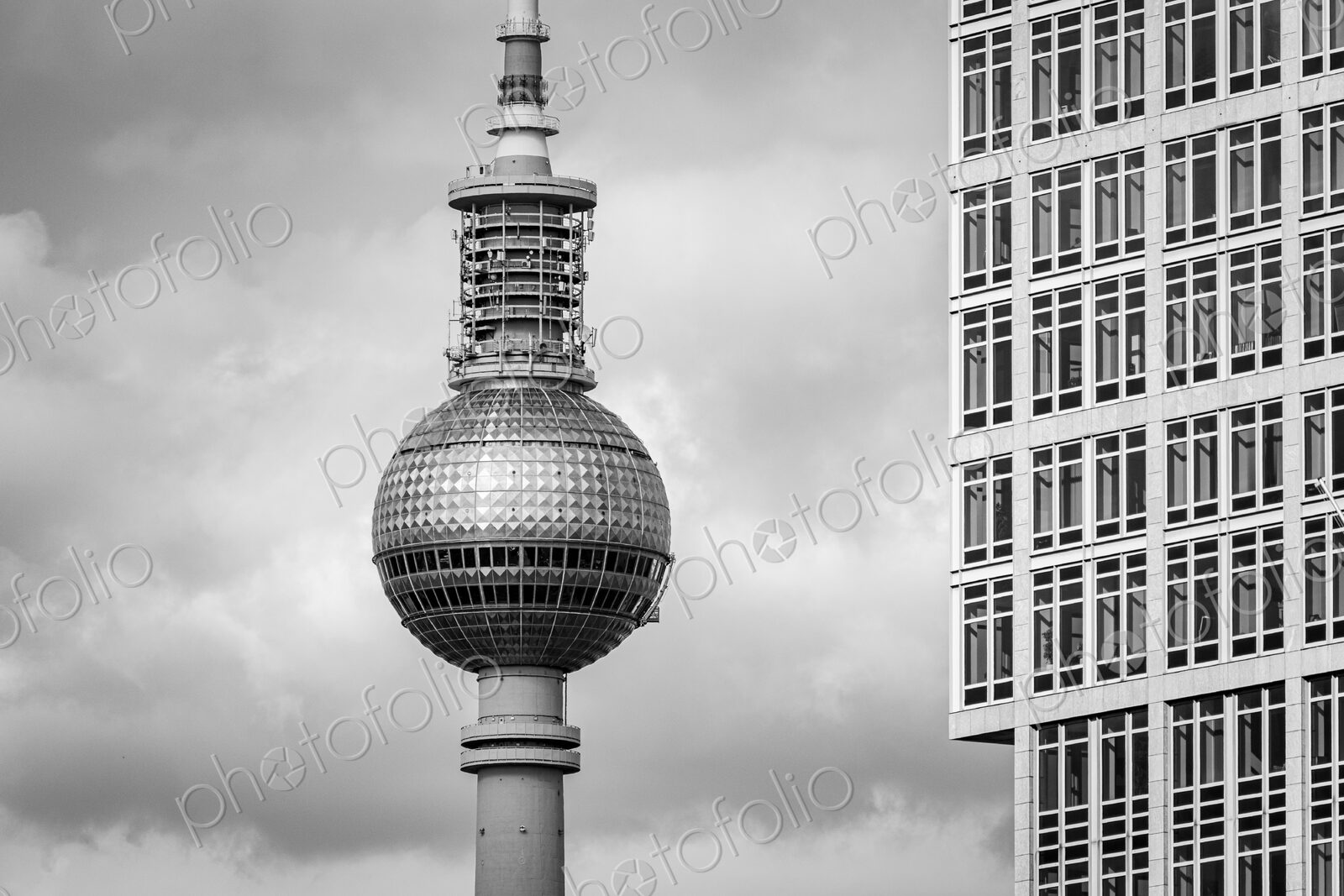 View of the TV Tower in Berlin, Germany.