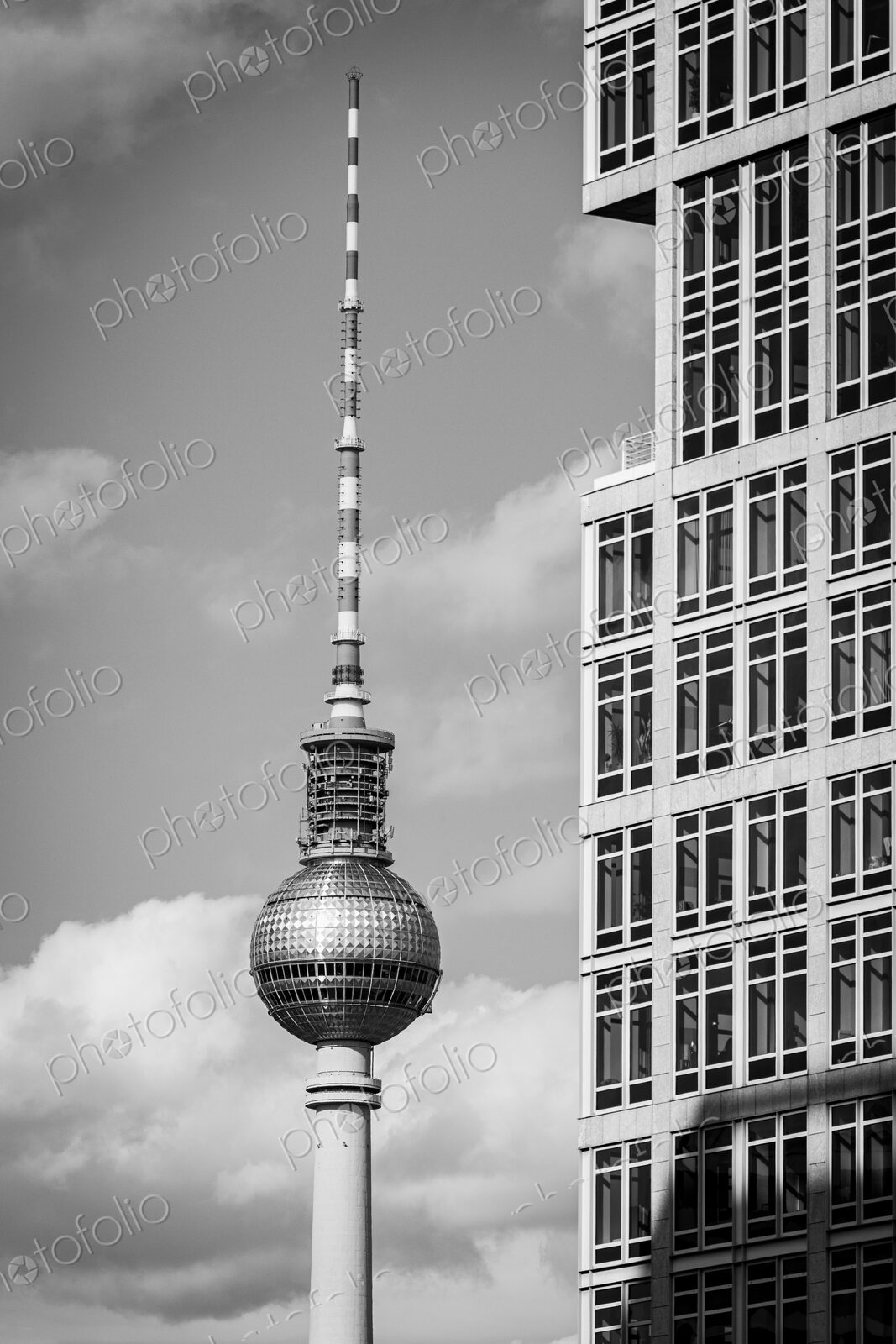 View of the TV Tower in Berlin, Germany.