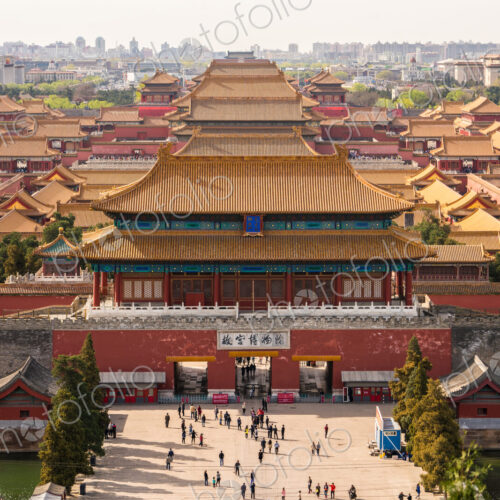 View over Forbidden City in Beijing, China View over Forbidden City in Beijing, China