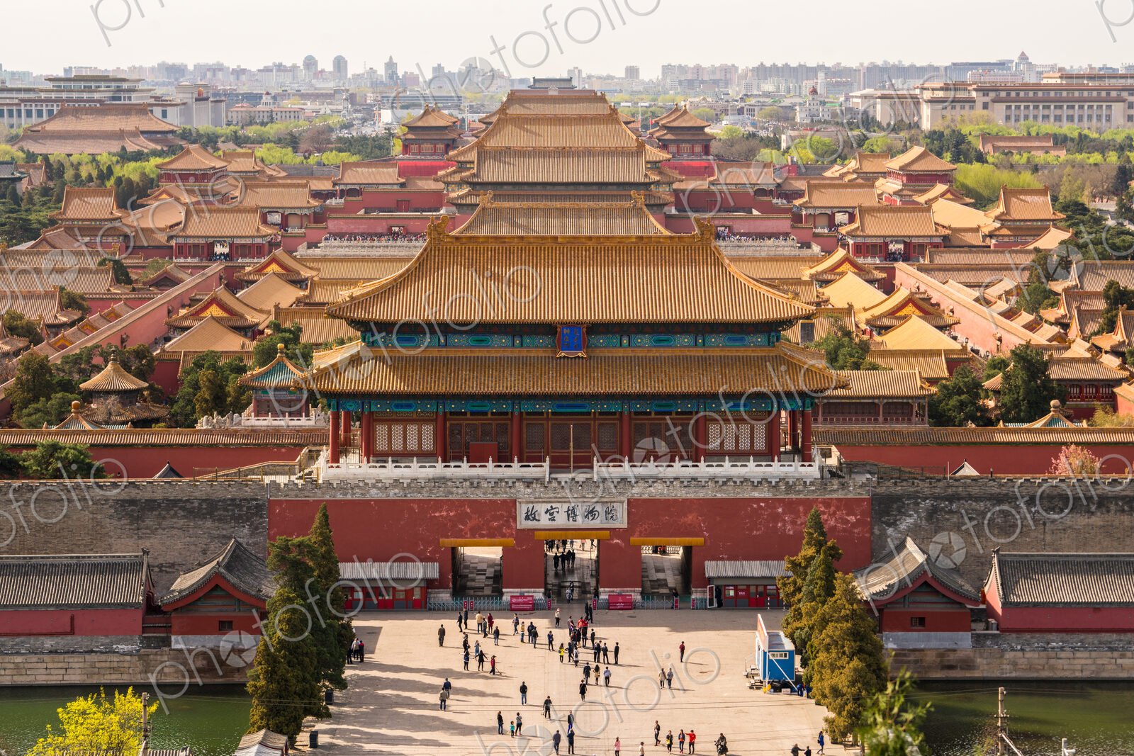 View over Forbidden City in Beijing, China
