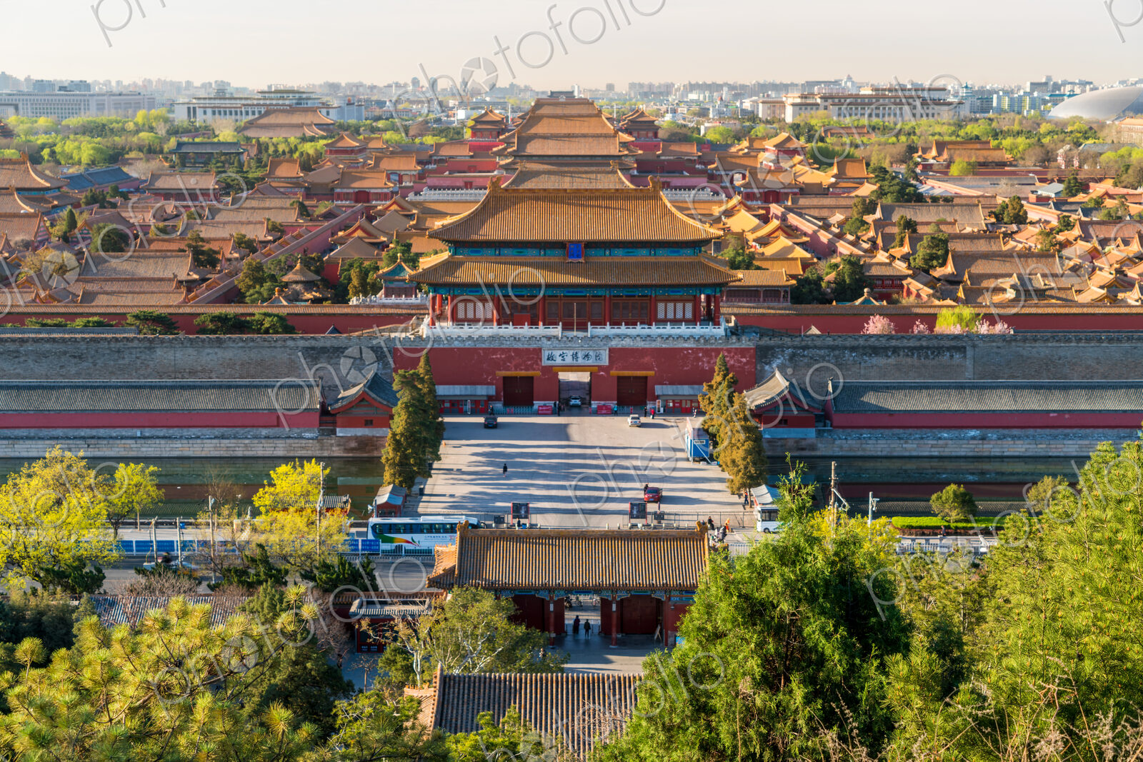 View over Forbidden City in Beijing, China