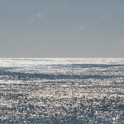 View over the sea and the Pacific Ocean at dusk, near Big Sur, on the California coast.