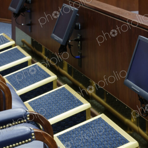 Viewing Screens in Jury Box