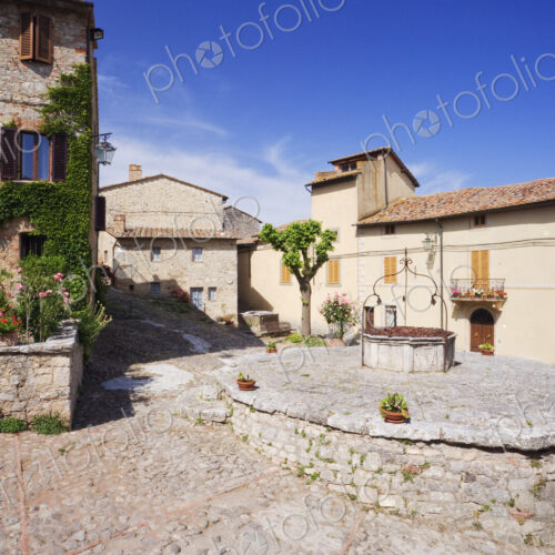 Village Square and Well at Rocca D'Orcia Village Square and Well at Rocca D'Orcia