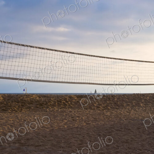 Volleyball Net on Beach Volleyball Net on Beach