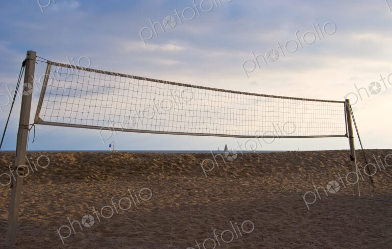 Volleyball Net on Beach