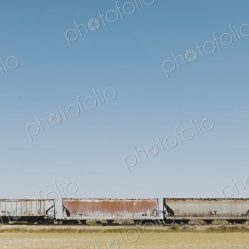 Wagons of a train crossing the Black Rock Desert. Wagons of a train crossing the Black Rock Desert.