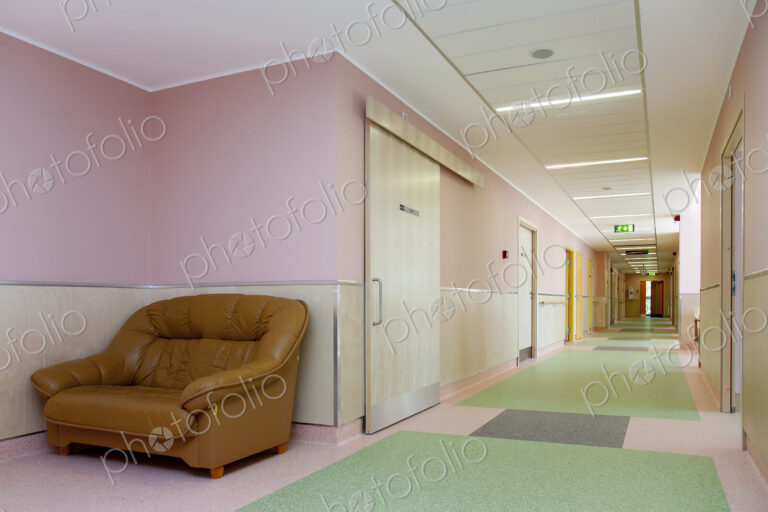 Waiting Area Near a Hospital Hallway