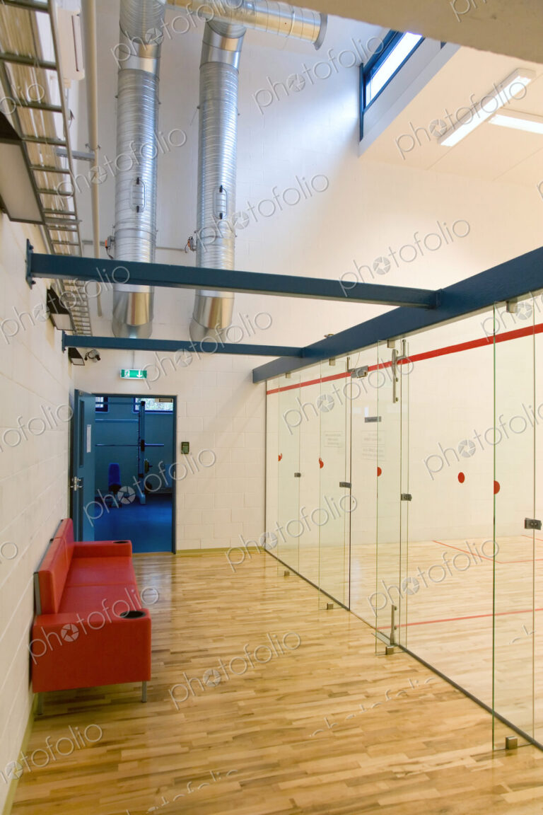 Waiting Area of a Racquetball Court