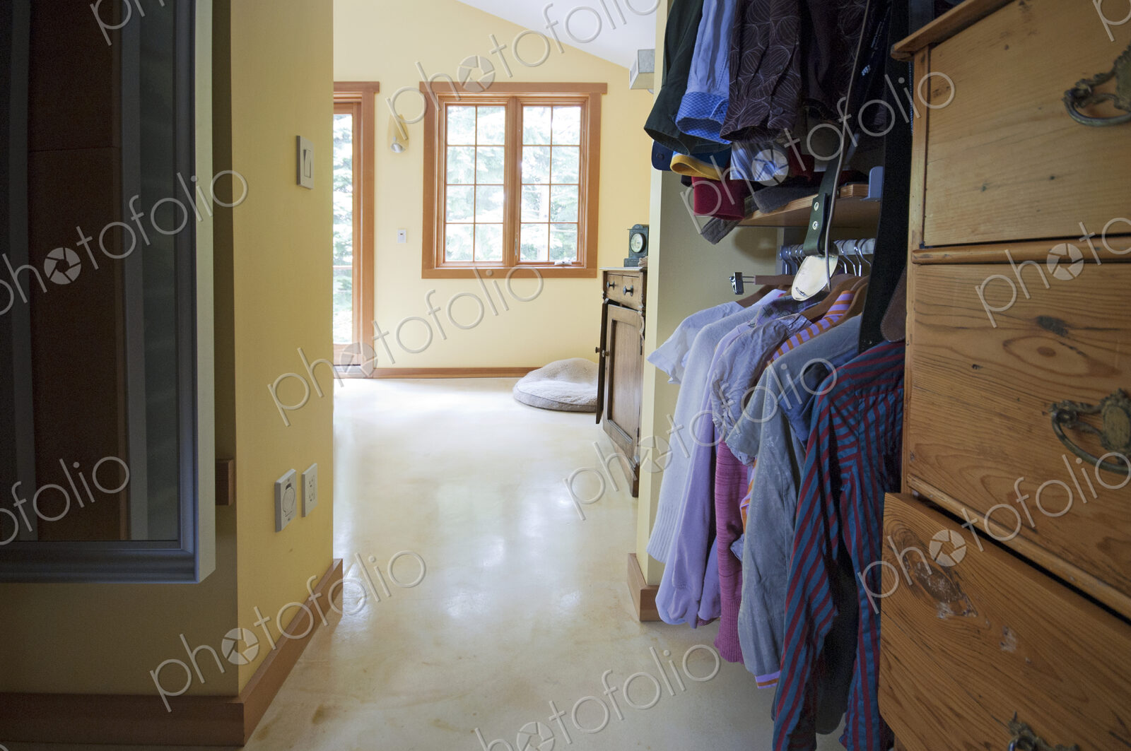 Walk-in Closet Leading to a Bedroom