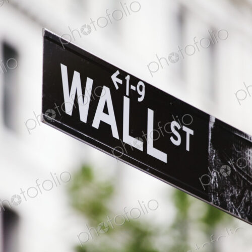 Wall Street Sign Wall Street Sign