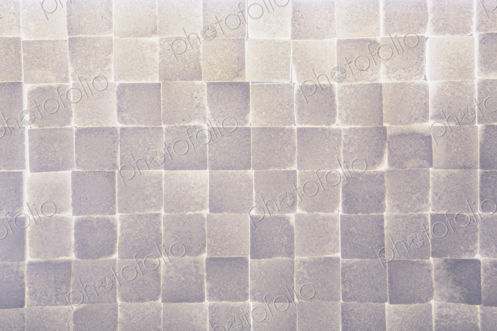 Wall of stacked sugar cubes