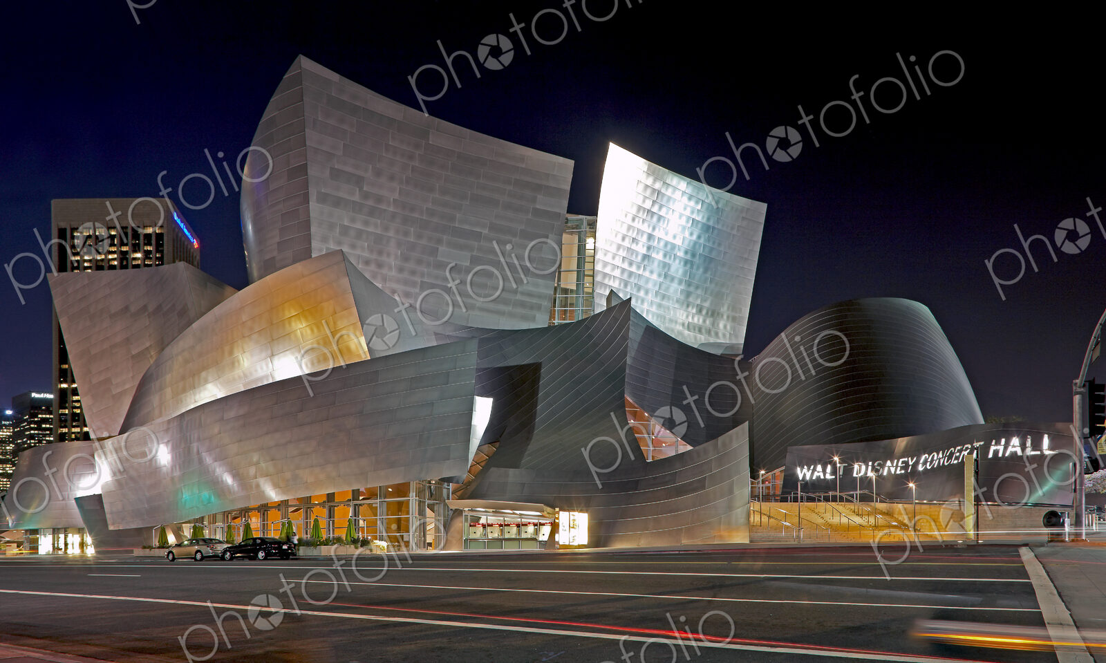 Walt Disney Concert Hall at Night