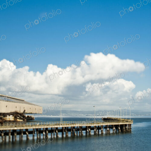Warehouse and Dock At a Seaport