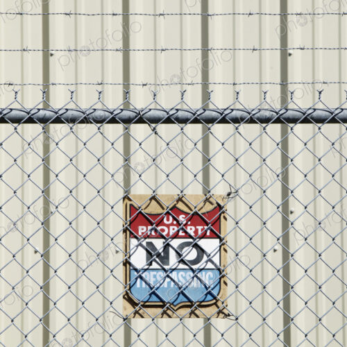 Warning Sign and Fence Warning Sign and Fence