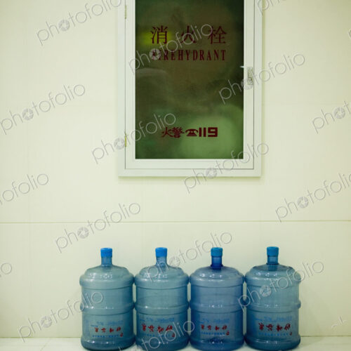 Water Cooler Bottles and Fire Hydrant Cabinet