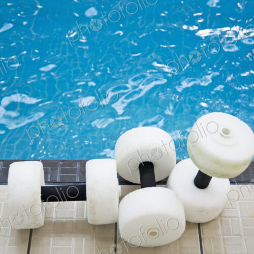 Water Floats at Poolside