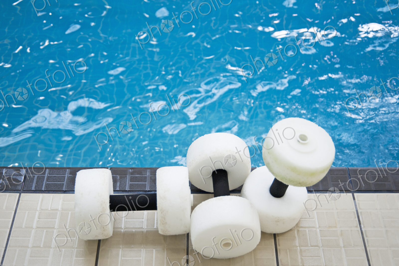 Water Floats at Poolside
