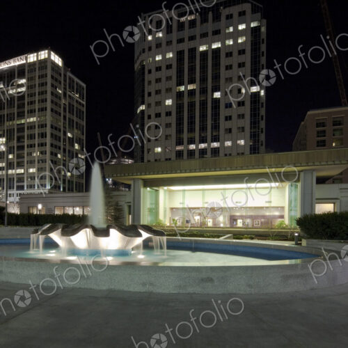 Water Fountain at Night