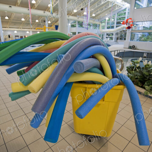 Water Noodles at a Public Swimming Pool Water Noodles at a Public Swimming Pool
