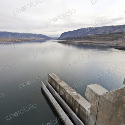 Water Slough at a Hydroelectric Dam Water Slough at a Hydroelectric Dam