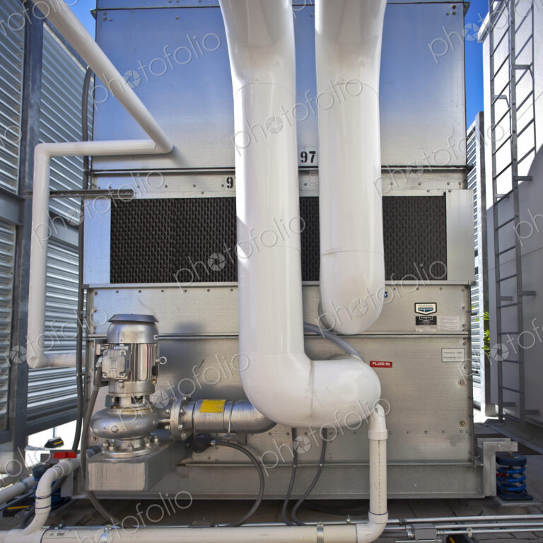 Water Tubes on a Building Roof