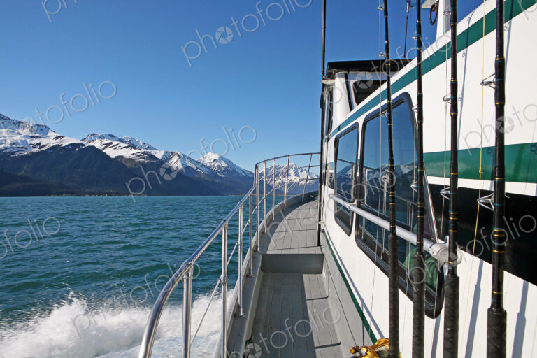 Water splashing near boat