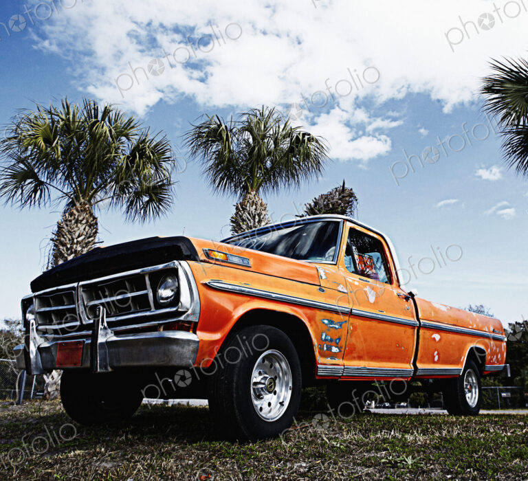 Weathered Orange Truck