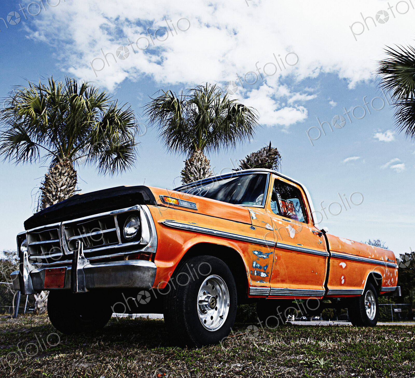 Weathered Orange Truck