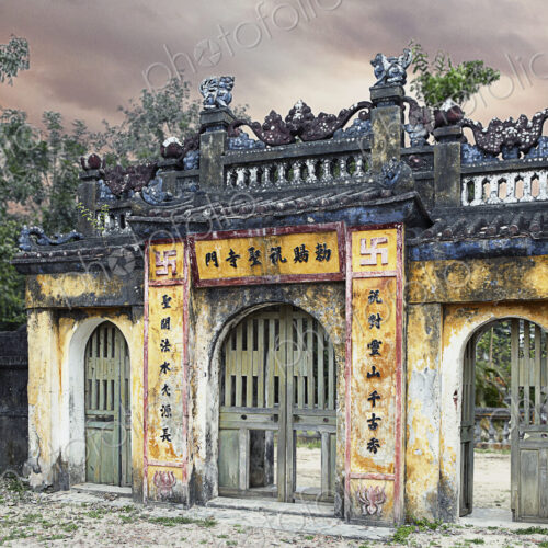Weathered Oriental Gateway Weathered Oriental Gateway