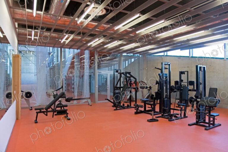 Weight Room in a Gymnasium