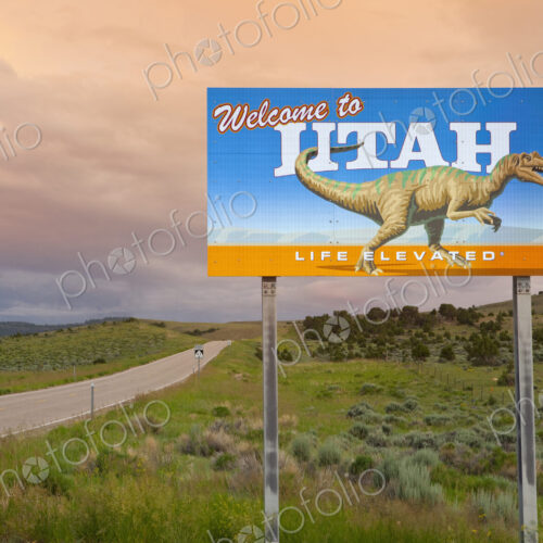Welcome to Utah Sign Welcome to Utah Sign