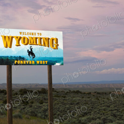Welcome to Wyoming Sign Welcome to Wyoming Sign