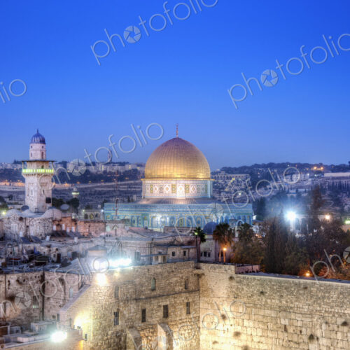 Western Wall and Dome of the Rock Western Wall and Dome of the Rock