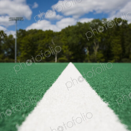 White Line on an Athletic Field