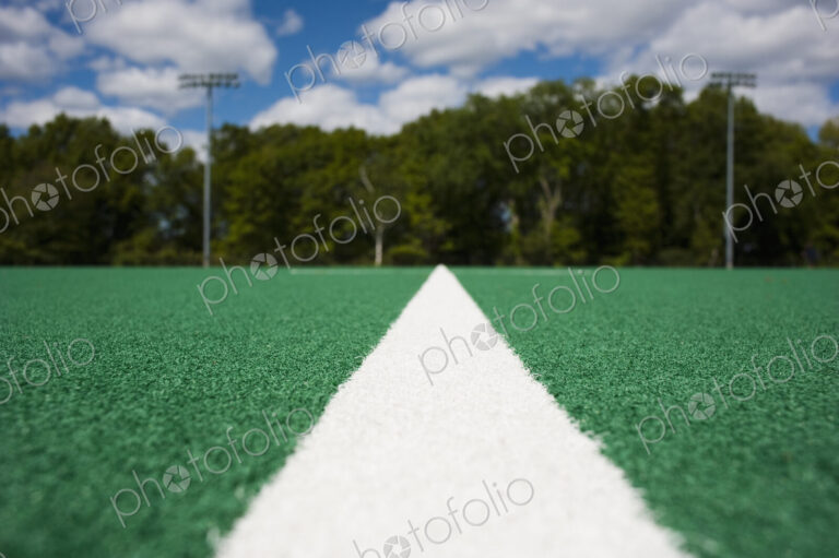 White Line on an Athletic Field