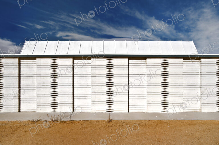 White Wooden Fence and Roof