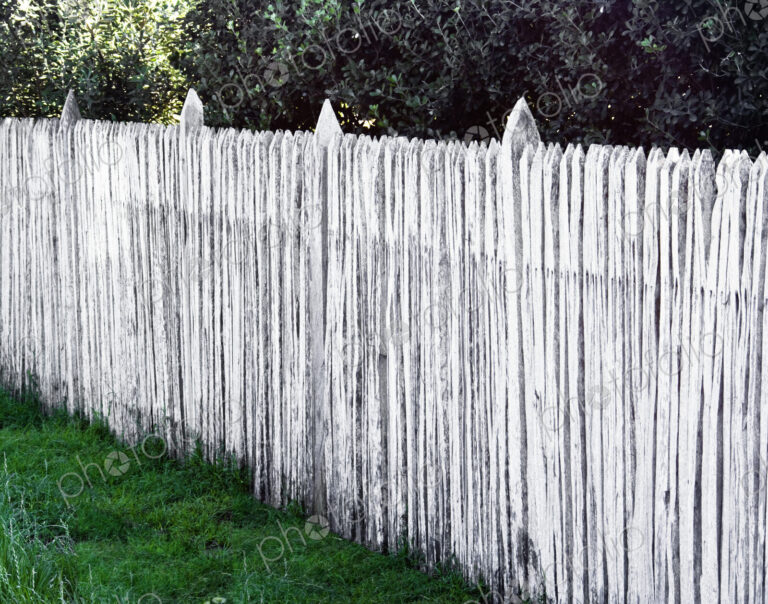 White Wooden Picket Fence