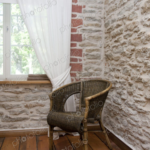 Wicker Chair in the Corner Wicker Chair in the Corner
