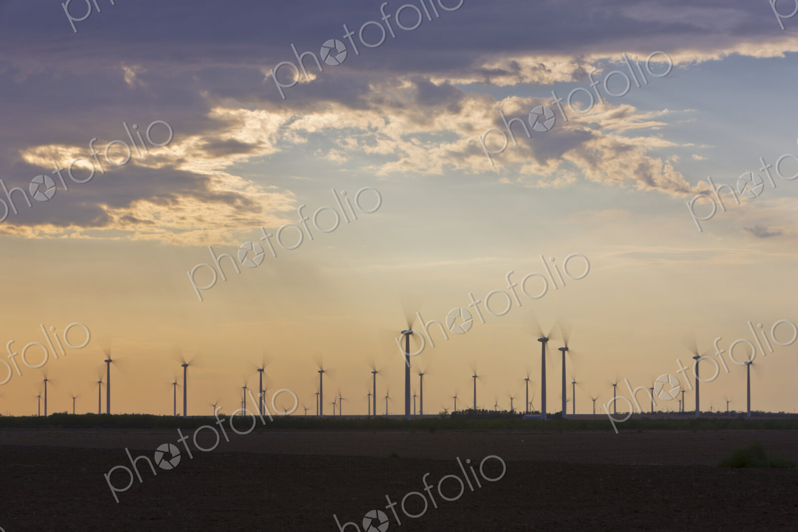 Wind Farm at Dusk