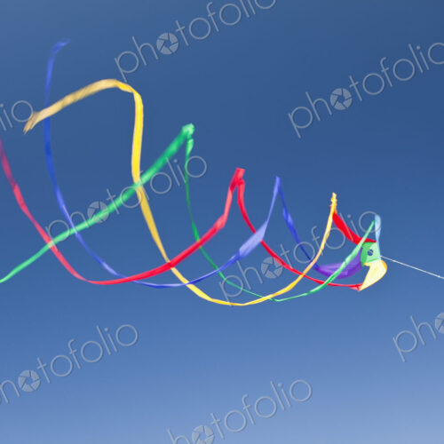 Wind streamers waving in the air Wind streamers waving in the air