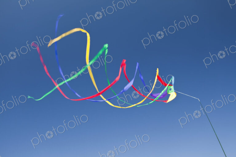 Wind streamers waving in the air