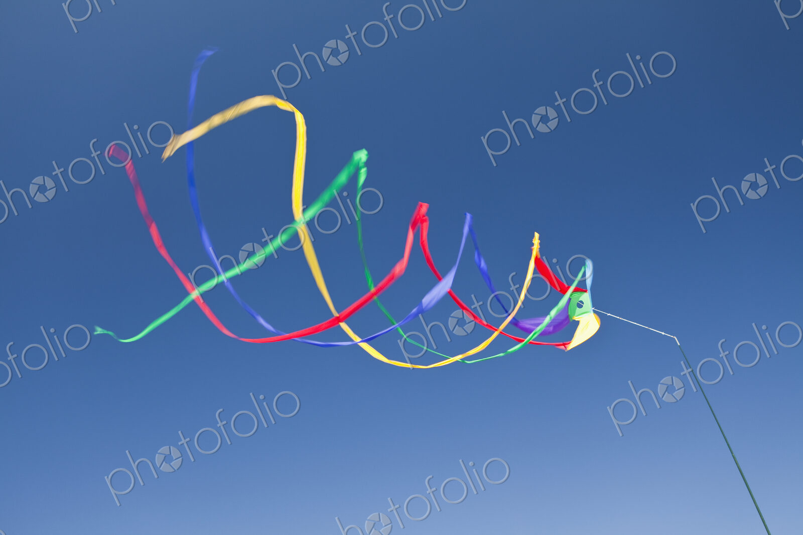Wind streamers waving in the air