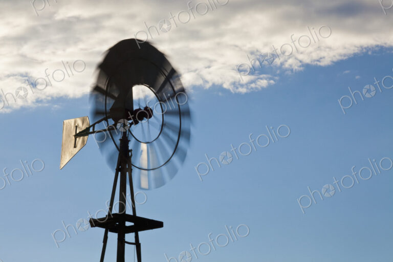 Windmill Against a Blue Sky