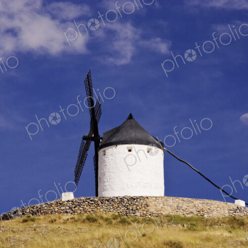 Windmill on Hilltop with Gibbous Moon Windmill on Hilltop with Gibbous Moon