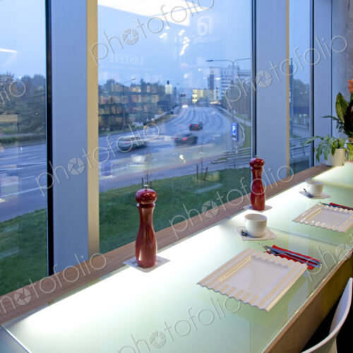 Window Seating in an Upscale Cafe Window Seating in an Upscale Cafe