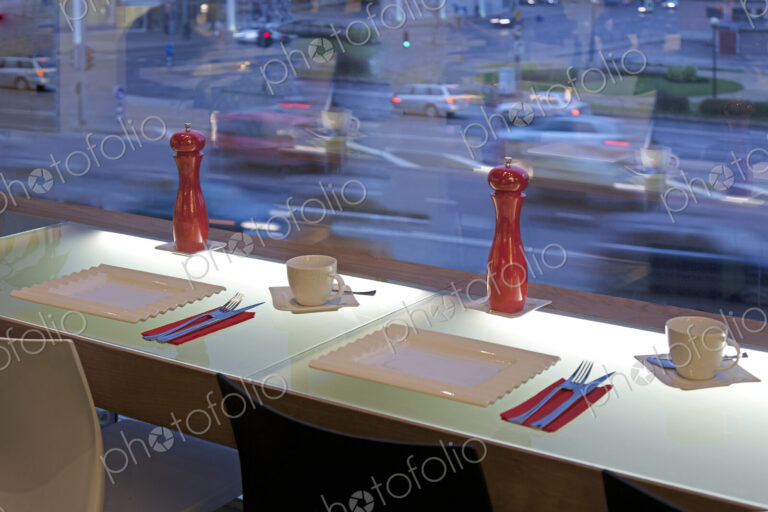 Window Seating in an Upscale Cafe