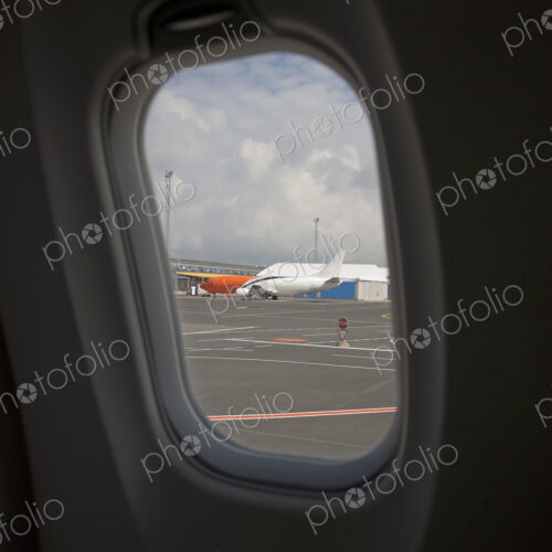 Window View on an Airplane