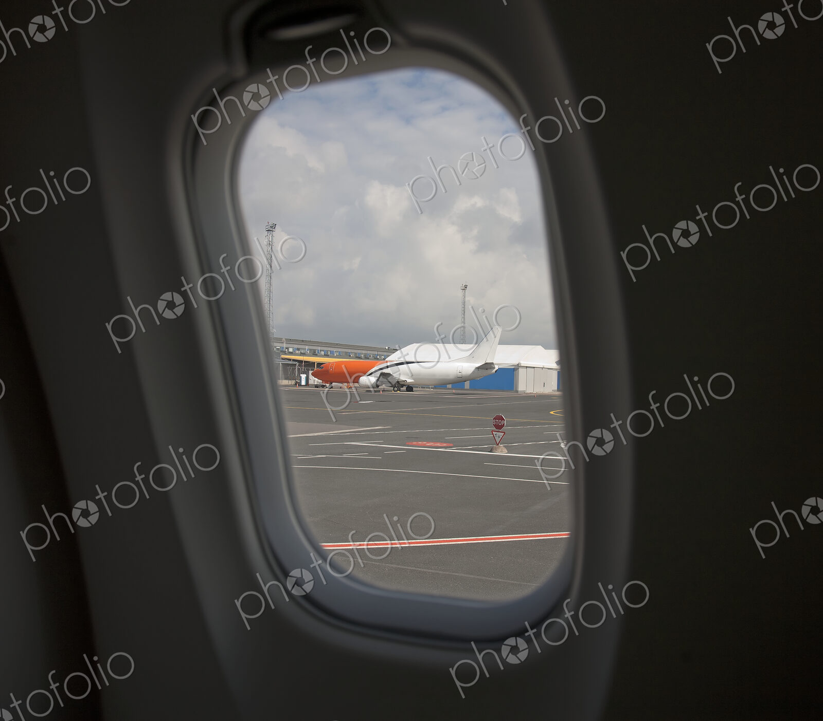 Window View on an Airplane