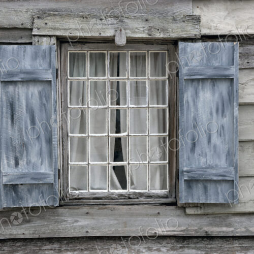 Window and wall of the oldest wooden schoolhouse in the United States in St Augustine.
